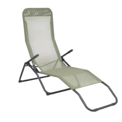 POCOline Wellnessliege salbei Textilene B/H/L: ca. 59x98x145 cm