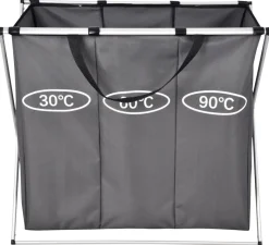 POCOline Wäschesammler grau Polyester B/H/L: ca. 63x57x38 cm