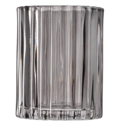 POCOline Zahnputzbecher grau Glas B/H: ca. 7x9 cm