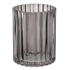 POCOline Zahnputzbecher grau Glas B/H: ca. 7x9 cm