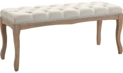 Polsterbank 837-178BG beige B/H/T: ca. 110x48x40 cm