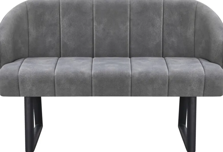 Polsterbank Sven grau B/H/T: ca. 131x81,5x63 cm