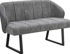 Polsterbank Sven grau B/H/T: ca. 131x81,5x63 cm