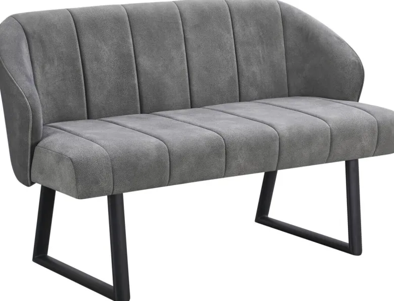 Polsterbank Sven grau B/H/T: ca. 131x81,5x63 cm
