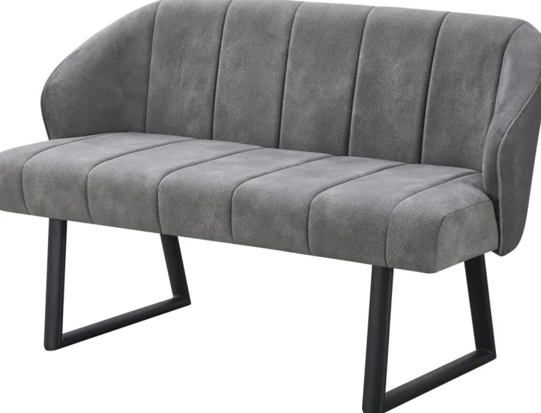 Polsterbank Sven grau B/H/T: ca. 131x81,5x63 cm