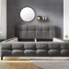 Polsterbettgestell grau Polyester Liegefläche B/L: ca. 180x200 cm