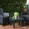 ProGarden Balkonset Akita anthrazit Kunststoff