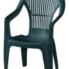 ProGarden Gartenstühle Vega grün Kunststoff B/H/L: ca. 54x93x57 cm