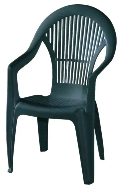 ProGarden Gartenstühle Vega grün Kunststoff B/H/L: ca. 54x93x57 cm