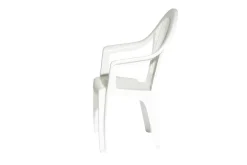 ProGarden Gartenstühle Vega weiß Kunststoff B/H/L: ca. 54x93x57 cm