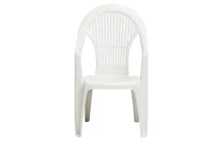 ProGarden Gartenstühle Vega weiß Kunststoff B/H/L: ca. 54x93x57 cm