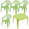 ProGarden Kindermöbel-Set grün Kunststoff B/H/L: ca. 38x53x43 cm