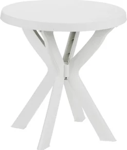 ProGarden Kunststofftisch Don weiß Polypropylen H/D: ca. 72x70 cm