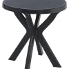 ProGarden Kunststofftisch Don anthrazit Kunststoff H/D: ca. 72x70 cm