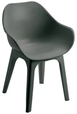 ProGarden Sessel GHIBLI 2er-Set anthrazit Polypropylen B/H: ca. 55x81 cm