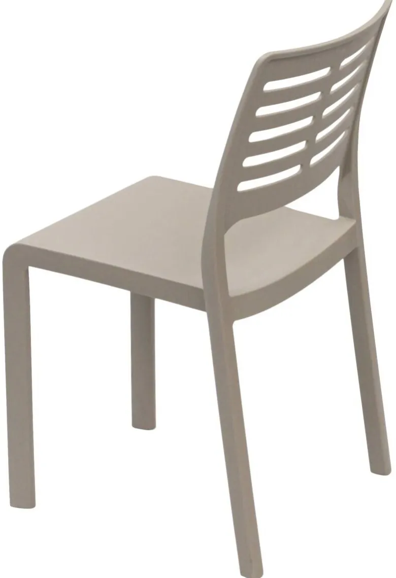 ProGarden Stapelstuhl Mistral taupe Kunststoff