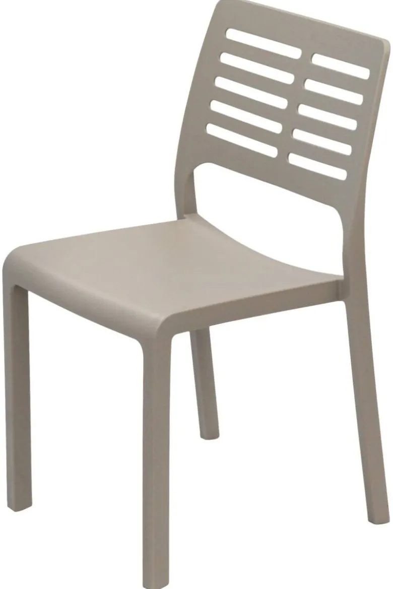 ProGarden Stapelstuhl Mistral taupe Kunststoff