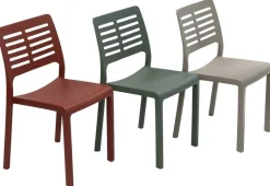 ProGarden Stapelstuhl Mistral terracotta Kunststoff