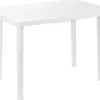 ProGarden Tisch Faretto weiß Kunststoff B/H/L: ca. 68x72x101 cm