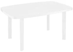 ProGarden Tisch Faro weiß Kunststoff B/H/L: ca. 90x72x140 cm