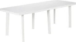 ProGarden Tisch Trio weiß Polypropylen H/L: ca. 72x216 cm