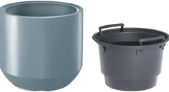 Prosperplast Pflanztopf Heos hellgrau Kunststoff H/D: ca. 28x30 cm
