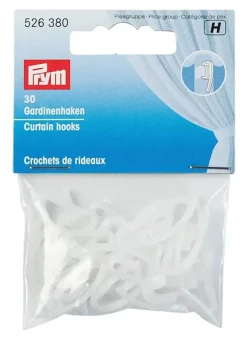Prym Gardinenhaken weiß 30 Packstücke