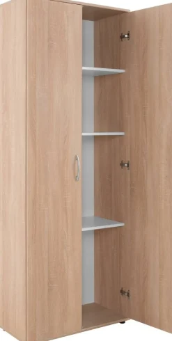 Putzschrank Andy 4 Eiche Sonoma Nachbildung B/H/T: ca. 70x187x34 cm