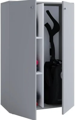 Putzschrank Lona XL Putzschrank grau weiß B/H/T: ca. 70x105x39 cm