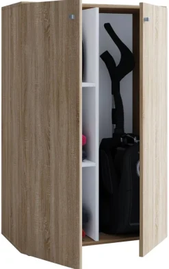 Putzschrank Lona XL Putzschrank Eiche Sonoma Nachbildung weiß B/H/T: ca. 70x105x40 cm