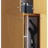 Putzschrank Lona XXL Putzschrank buche Nachbildung weiß B/H/T: ca. 70x182x39 cm