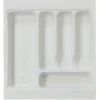 Quellmalz Besteckeinsatz B82018 weiß Kunststoff B/H/T: ca. 41,5x5,2x43,9 cm