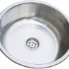 Quellmalz Einbauspüle Roma Edelstahl Edelstahl H/D: ca. 16x45 cm