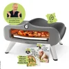 Rachs KOCHWERK Gas-Pizzaofen silber Edelstahl B/H/L/D: ca. 61,5x32x70,5x55 cm