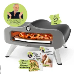 Rachs KOCHWERK Gas-Pizzaofen silber Edelstahl B/H/L/D: ca. 61,5x32x70,5x55 cm