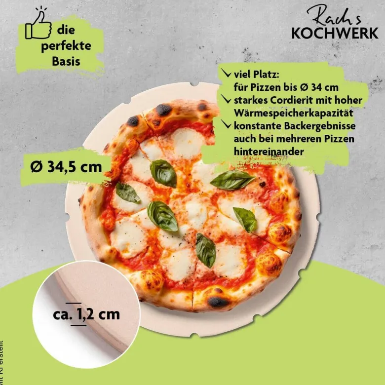 Rachs KOCHWERK Gas-Pizzaofen silber Edelstahl B/H/L/D: ca. 61,5x32x70,5x55 cm