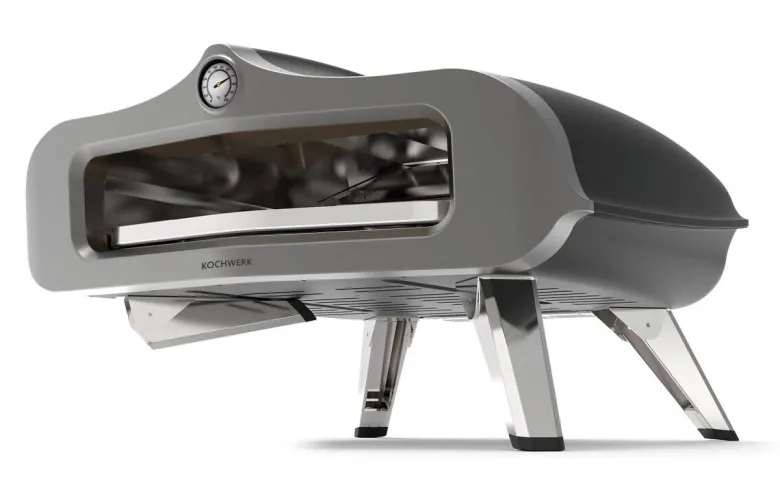 Rachs KOCHWERK Gas-Pizzaofen silber Edelstahl B/H/L/D: ca. 61,5x32x70,5x55 cm