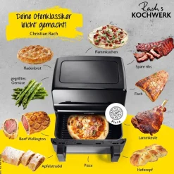 Rachs KOCHWERK Heißluftfritteuse 14349 schwarz Kunststoff B/H/L: ca. 37,5x38x30 cm ca. 9 l