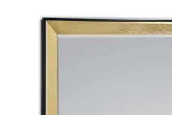 Rahmenspiegel Mara schwarz gold B/H: ca. 70x170 cm
