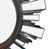 Rahmenspiegel Sun schwarz Optik bronze Optik Kunststoff D: ca. 58 cm
