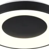 Reality Deckenleuchte Miami schwarz Kunststoff H/D: ca. 7x38,5 cm