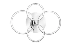 Reality LED-Deckenleuchte Cires Chrom Metall B/H/L: ca. 8,5x49,5x65,5 cm