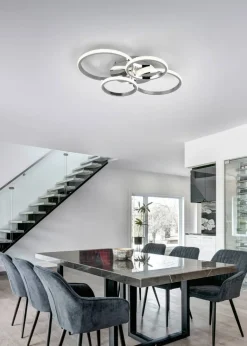 Reality LED-Deckenleuchte Cires Chrom Metall B/H/L: ca. 8,5x49,5x65,5 cm