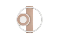 Reality LED-Deckenleuchte kaffee grau Metall B/H/D: ca. 32x5x30,5 cm