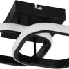 Reality LED-Deckenleuchte mattschwarz Metall B/H/D: ca. 24x10,5x24 cm