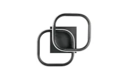 Reality LED-Deckenleuchte mattschwarz Metall B/H/D: ca. 24x10,5x24 cm