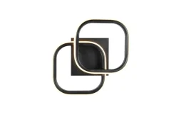 Reality LED-Deckenleuchte mattschwarz Metall B/H/D: ca. 24x10,5x24 cm