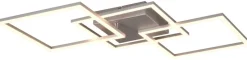 Reality LED-Deckenleuchte Trail titanfarbig Metall B/H/T: ca. 53x53x7 cm