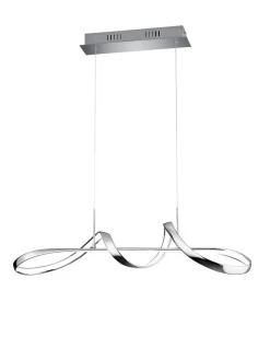 Reality Pendelleuchte Perugia Chrom Metall B/H/T: ca. 81x150x46 cm 1 Brennstellen
