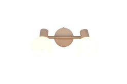 Reality Spot 2-flg. Boba beige Metall B/H/L: ca. 25x18,5x10 cm E14 2 Brennstellen